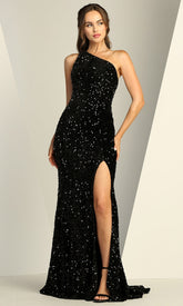 Adora Design 3140 - One Shoulder Fitted Shimmer Dress