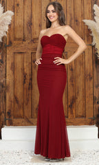 Adora Design 3228 - Corset Style Ruched Strapless Evening Dress