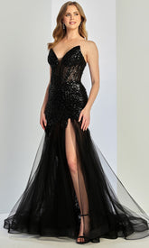 Adora Design 3240 - Mermaid Skirt Sparkle Evening Gown