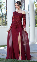 Adora Design 3245-03 - A-Line Overskirt Gown