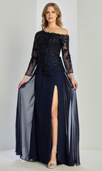 Adora Design 3245-03 - A-Line Overskirt Gown