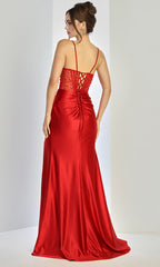 Adora Design 3273 - Stone Embellished Illusion Corset Prom Gown
