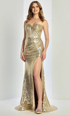 Adora Design 3275 - Shimmer Sweetheart Sheath Prom Gown