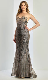 Adora Design 3279 - Shimmering Applique Sweetheart Fitted Gown
