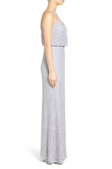 Adrianna Papell - AP1E201290 Sleeveless Lace Blouson Evening Gown