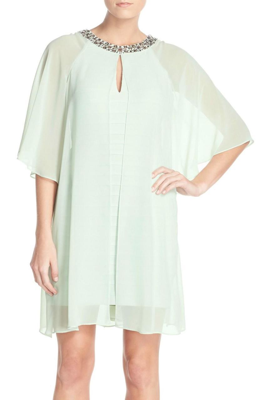 Adrianna Papell - Chiffon Overlay Tent Dress 12261960